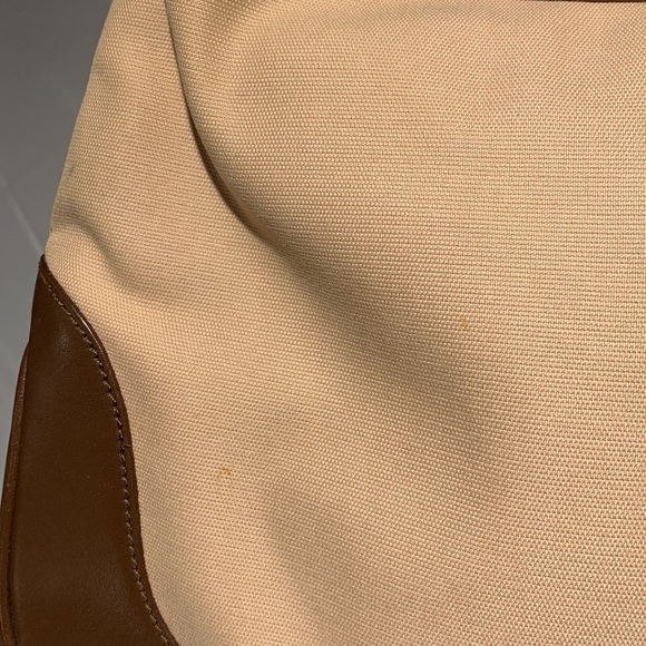 Gucci Vintage Blush Canvas & Brown Leather Jackie Leather & Canvas Shoulder Bag - Picture 6 of 15